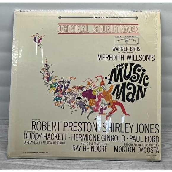 The Music Man Original Soundtrack Vinyl LP Robert Preston Shirley Jones Shrink - Picture 5 of 5